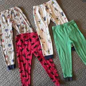 Kids Bundle Snug Fit Pajama Bottoms, 3 Years / 3T, Sport And Woodland Themed